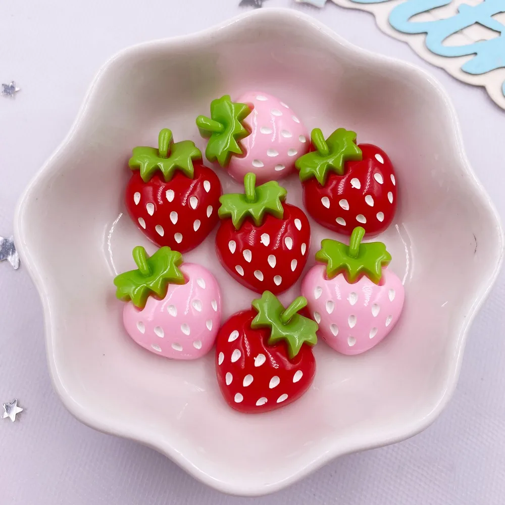 Paradise Jewelry & Watches Llc Miami - 10 個樹脂かわいいカラフルな漫画イチゴヒラタ石の装飾スクラップブック DIY 弓置物アクセサリージュエリーメイキング工芸品