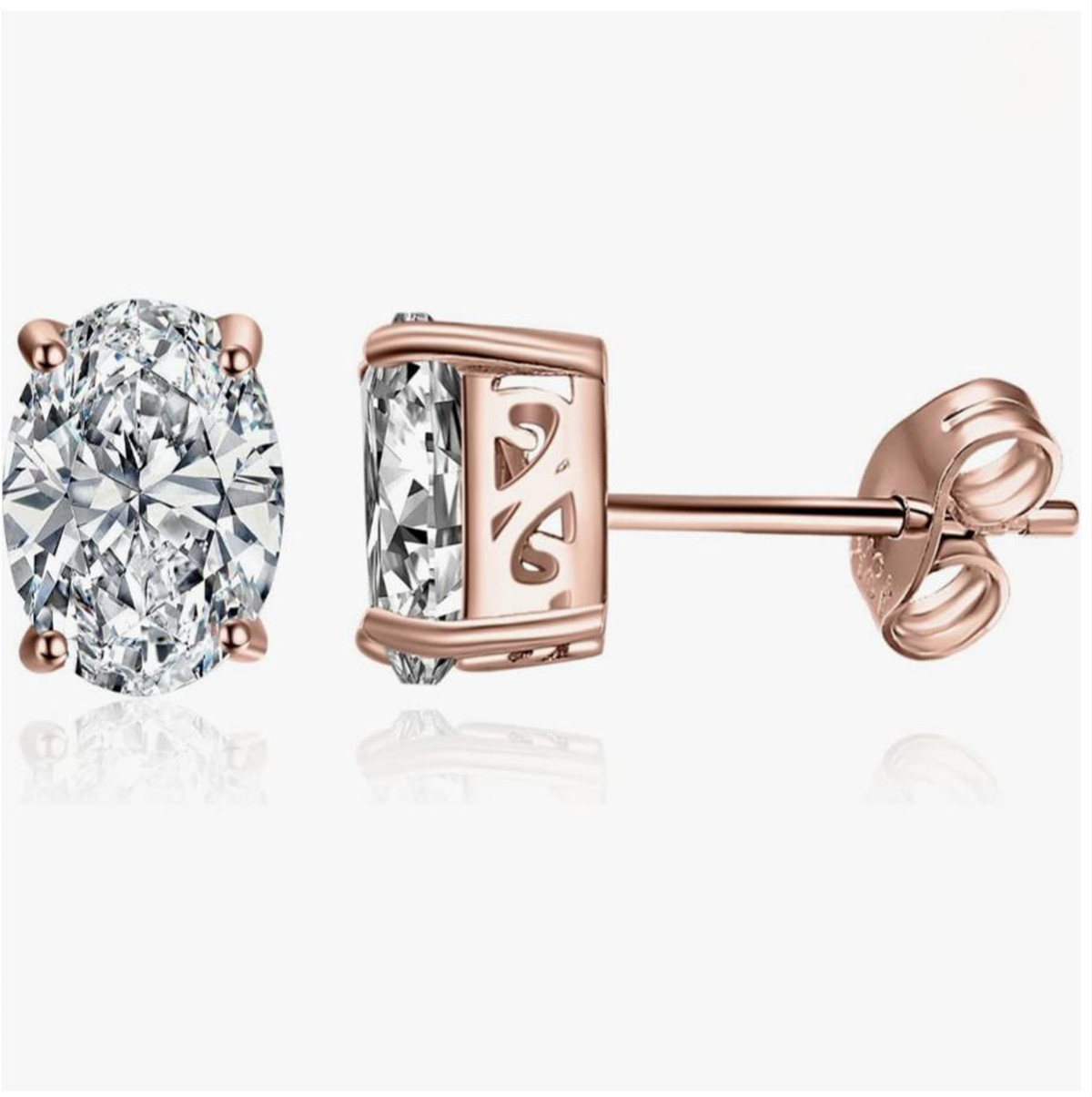 Diamond Stud Earrings - 14K ゴールド物理リアルゴールドラボグロウンダイヤモンド IGI 0.5CT オーバルダイヤモンドスタッドピアスファインジュエリーカスタマイズされた卸売