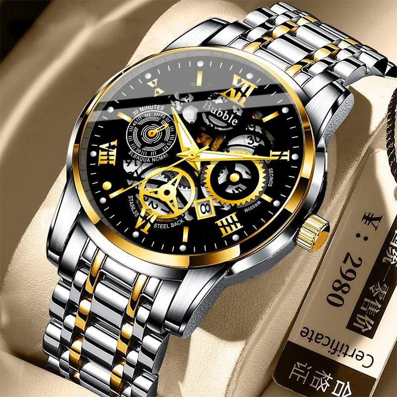 Rolex Watch Daytona - UTHAI 腕時計男性用トレンディなハイエンドライト高級多用途クォーツ腕時計防水ローマ中空男性の時計時計