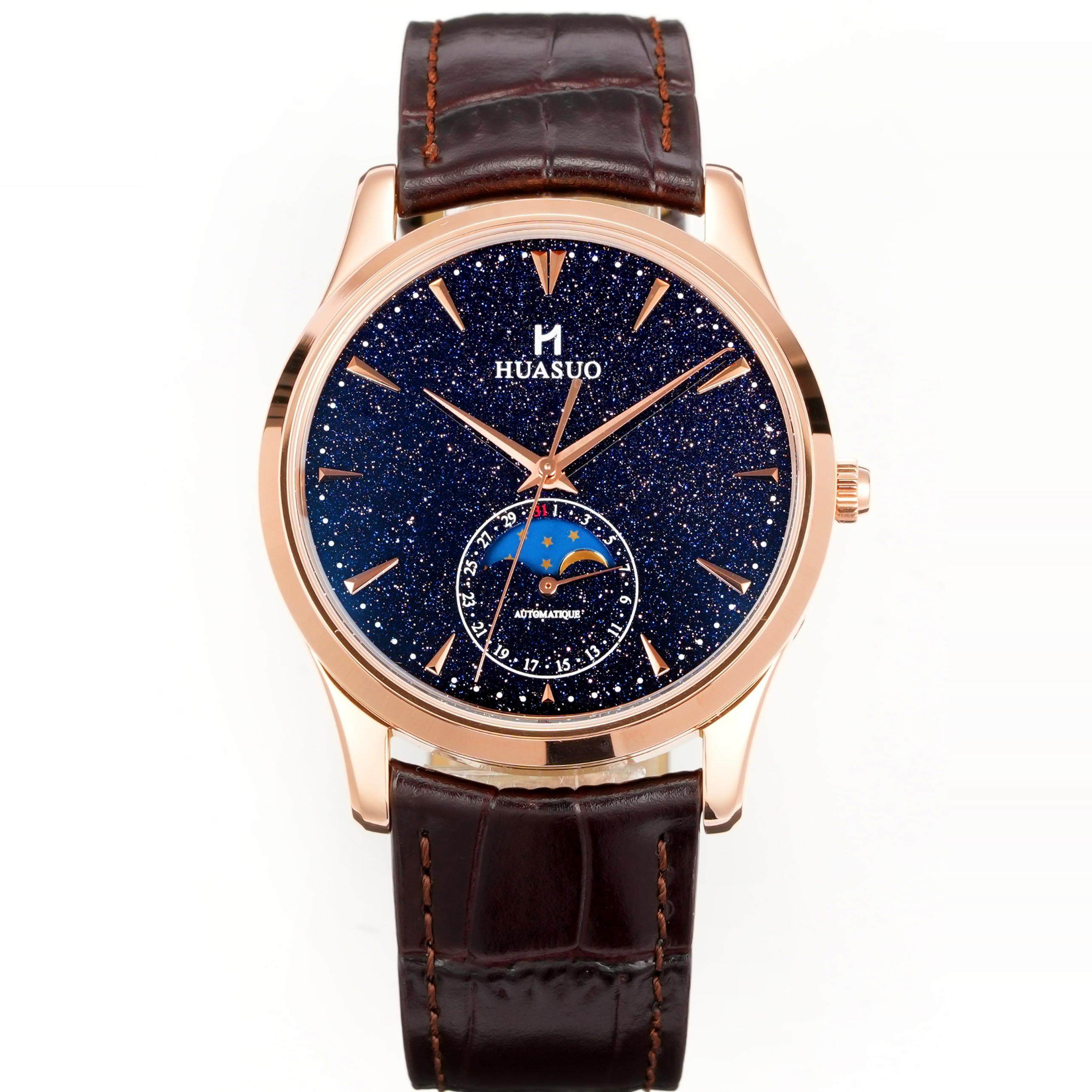 Stones Watches & Jewelry In Sweden Ab - パーフェクトタイムウォッチ メンズウォッチ ブルーサンドストーンディスク 日本製9015改造ムーブメント ファッションメンズウォッチ ハイエンドトレンド
