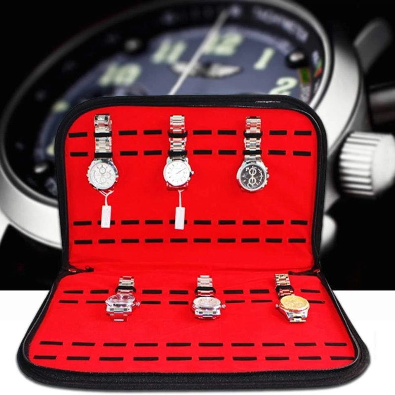 Jewelry Watches Box - 20 スロット時計収納バッグ便利な旅行用時計ポーチメンズ時計ボックス時計ジュエリーオーガナイザー時計ストラップバッグジュエリー時計