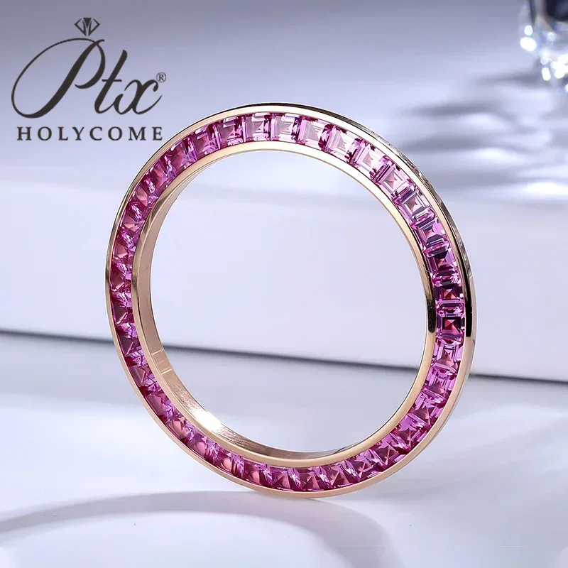 Stones Watches & Jewelry In Sweden Ab - ピンクのクォーツ時計ベゼル,高品質,ゴールド,シルバー,ダイヤモンド,40mm