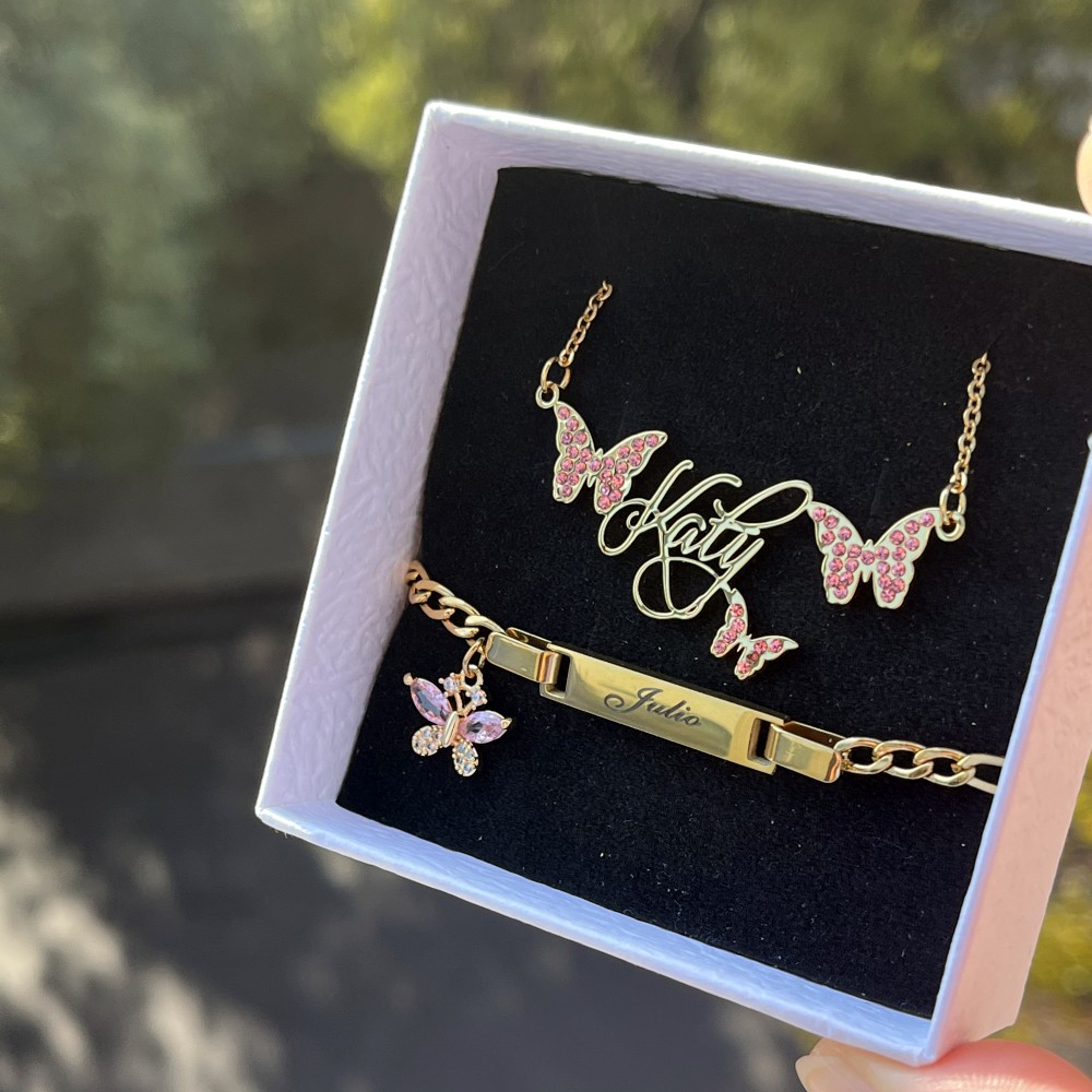 Duoying-カスタムネームネームネームネームネームプレー - Engraved Name Necklace のレビューと価格
