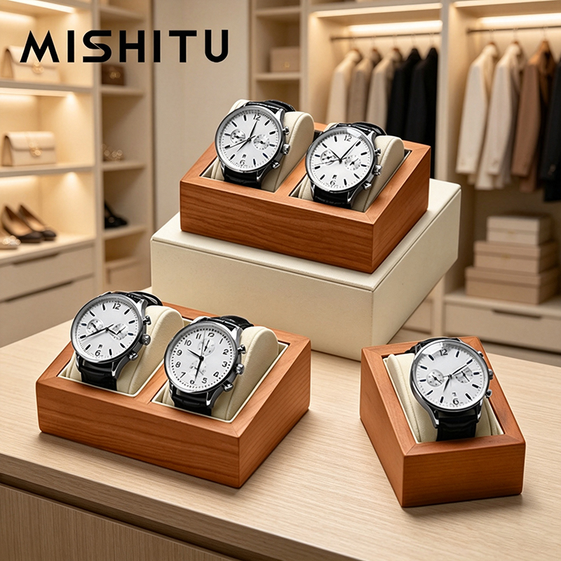 MISHITU 無垢材時計収納ボックス男性腕時計オーガナイザ - Jewelry Style Watches のレビューと価格