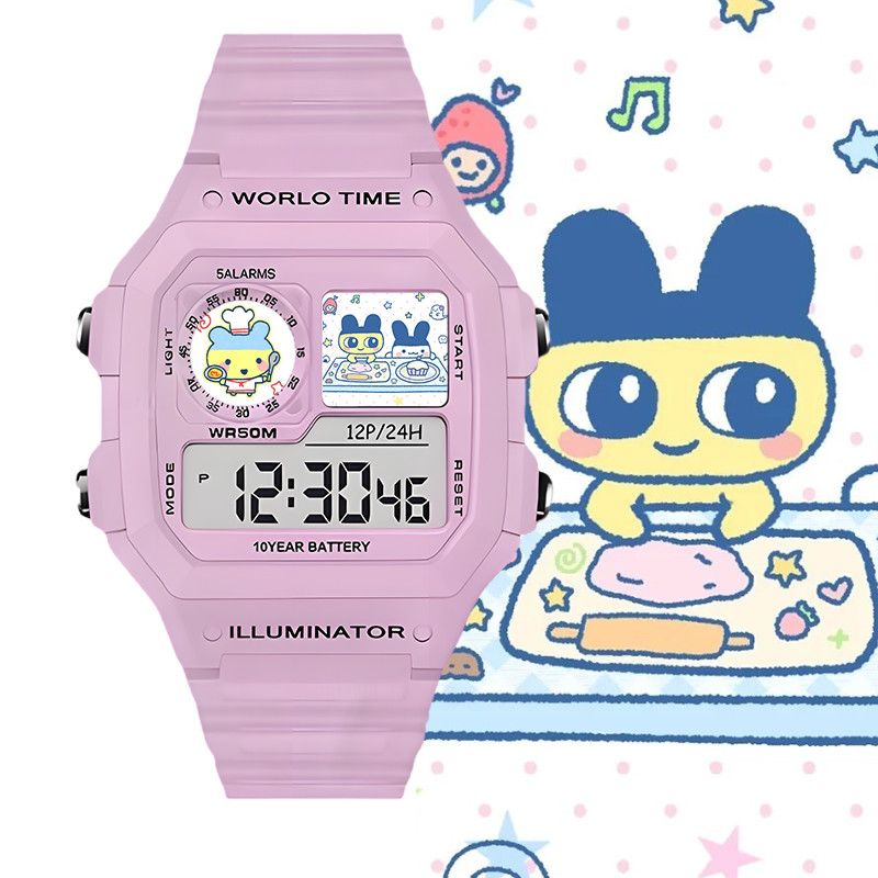 たまごっちスマート電子時計ビッグマウスジマミ学生用電子時計ク - Jewelry Stores Watches のレビューと価格