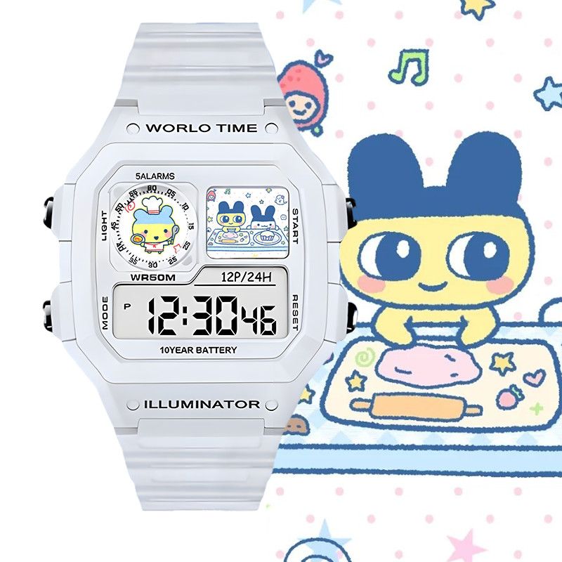 たまごっちスマート電子時計ビッグマウスジマミ学生用電子時計ク - Jewelry Stores Watches のレビューと価格