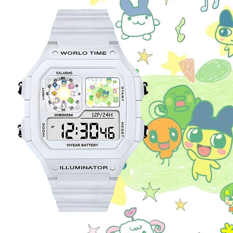 たまごっちスマート電子時計ビッグマウスジマミ学生用電子時計ク - Jewelry Stores Watches のレビューと価格