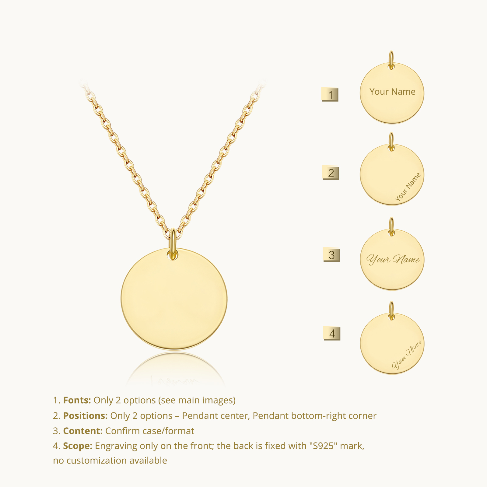 ANDYWEN 925 スターリングシルバー パーソナライズ - Engraved Name Necklace のレビューと価格