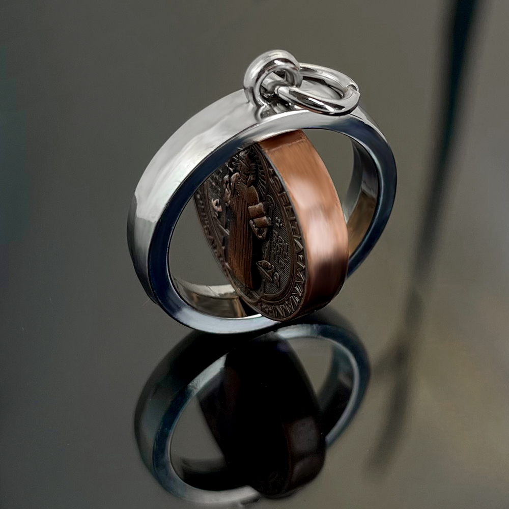 新しい聖ベネディクトメダルネックレス カトリック保護十字架ペ - Jewelry & Watches Sp Z Oo Ul Frezerów 3 のレビューと価格