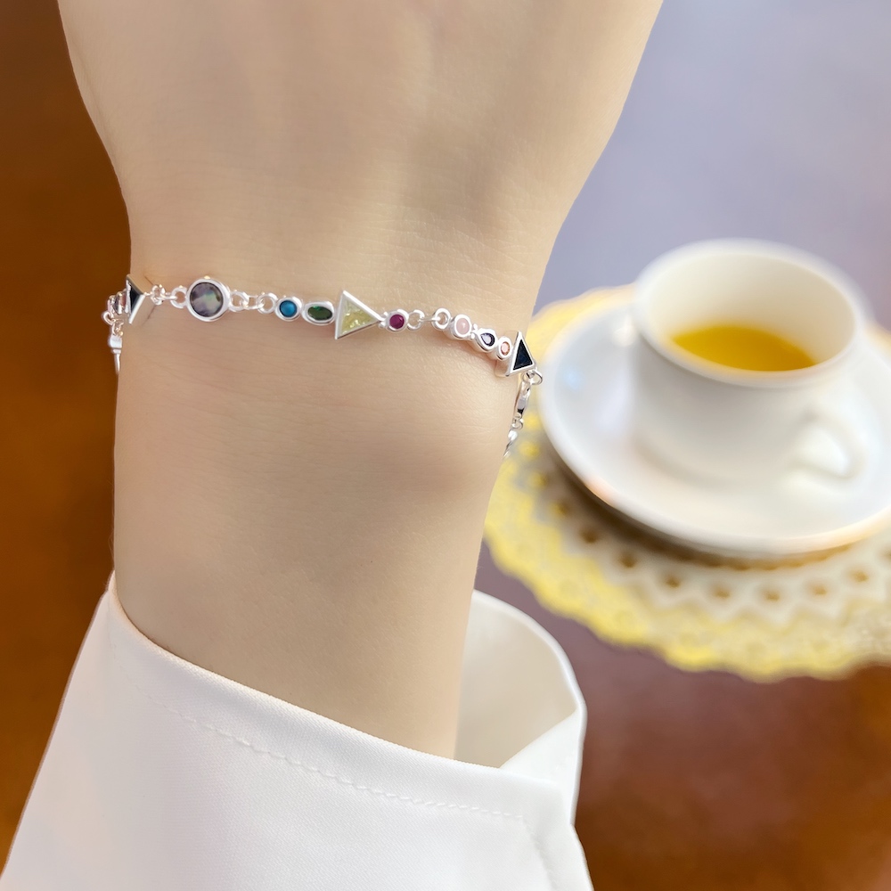 パラダイスジャーニーブレスレット新カラフルなリンクチェーン  - Paradise Jewelry & Watches Llc Miami のレビューと価格