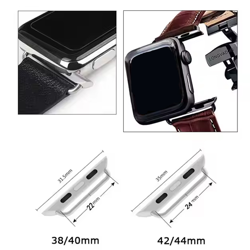 2 個ステンレス鋼コネクタアダプタ Apple Watch  - Jewelry Stores Watches のレビューと価格