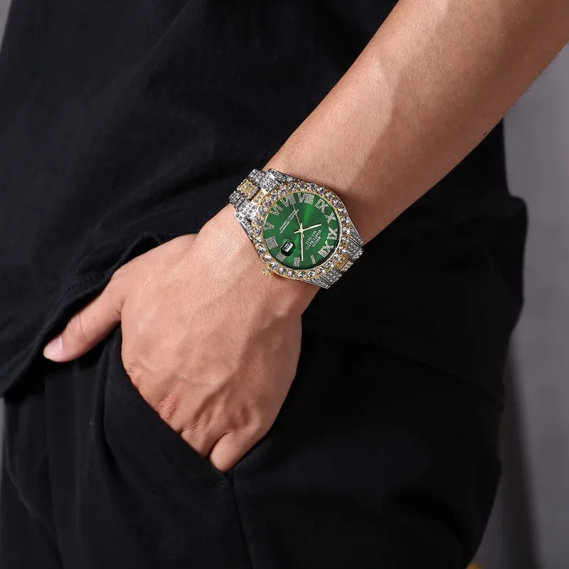 大人気のキラキラ輝くラインストーン装飾ゴールドクォーツ腕時計 - Jewelry Watches For Sale のレビューと価格