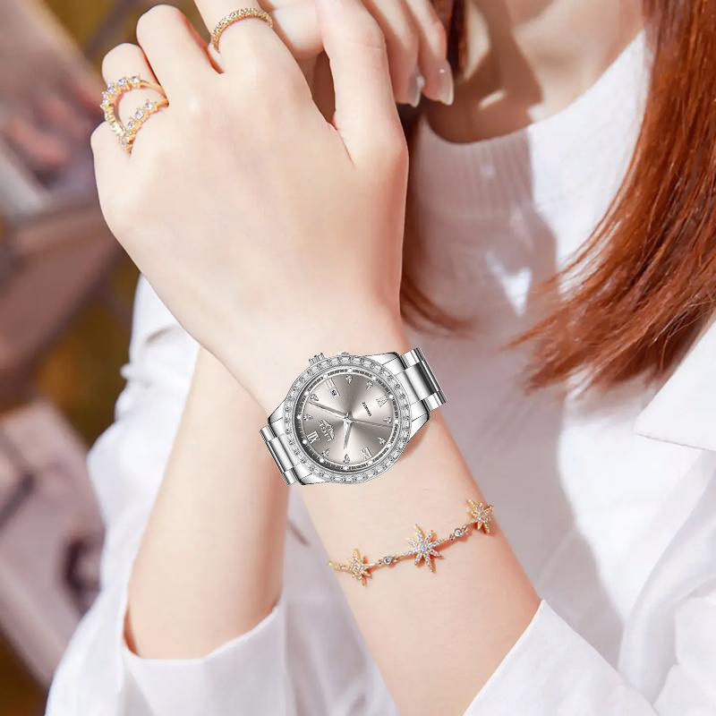 LIGE クォーツ腕時計 2026 高級レディース腕時計 夜 - Jewelry Style Watches のレビューと価格