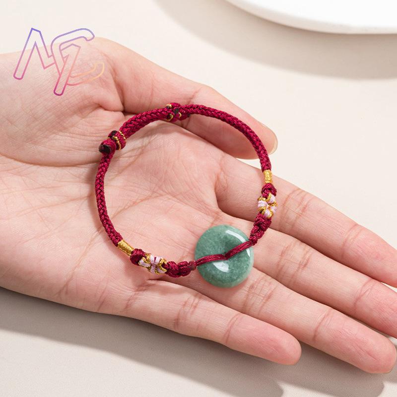 グリーンミャンマー翡翠ドーナツブレスレットデザイナーバングル - Jewelry & Watches Sp Z Oo Ul Frezerów 3 のレビューと価格