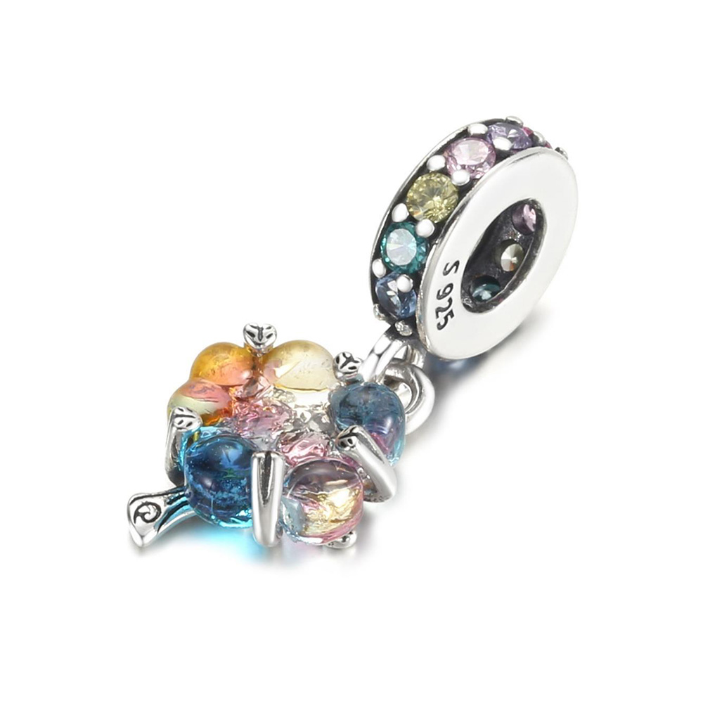 925スターリングシルバービーズ封筒タイプライター麻雀パーム - Paradise Jewelry & Watches Llc Miami のレビューと価格