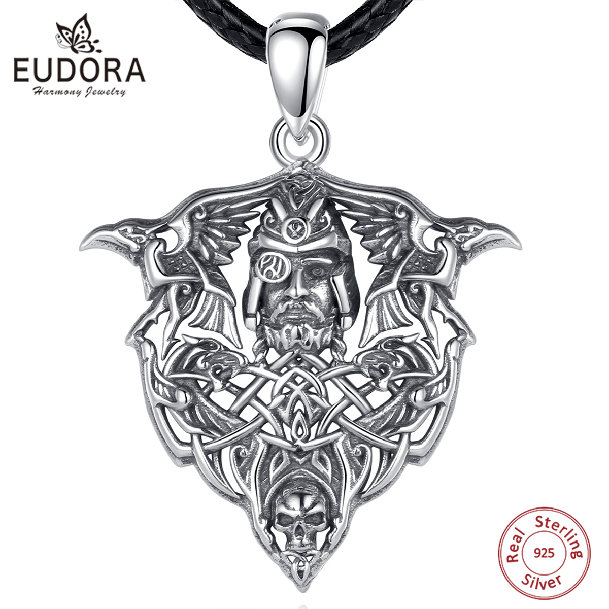 Euorea 925-男性用スターリングシルバーバイキングウ - Wolf Jewelry & Watches Tampa Reviews のレビューと価格