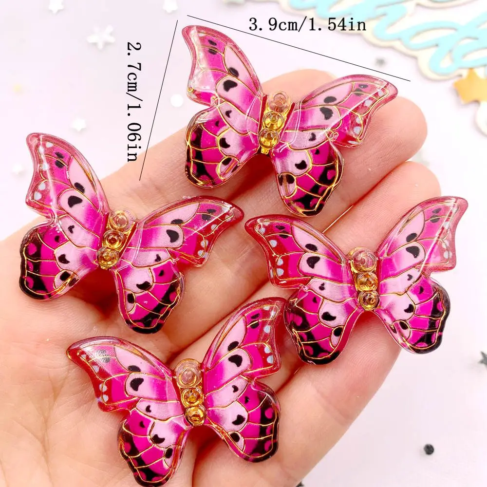 10 個カラフルな美しい蝶の置物ヒラタラインストーン 1 穴 - Paradise Jewelry & Watches Llc Miami のレビューと価格