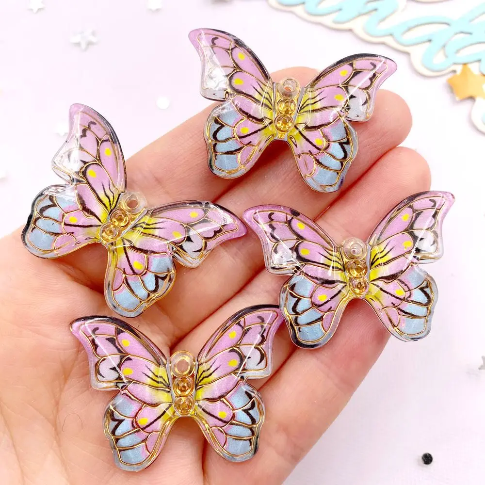 10 個カラフルな美しい蝶の置物ヒラタラインストーン 1 穴 - Paradise Jewelry & Watches Llc Miami のレビューと価格