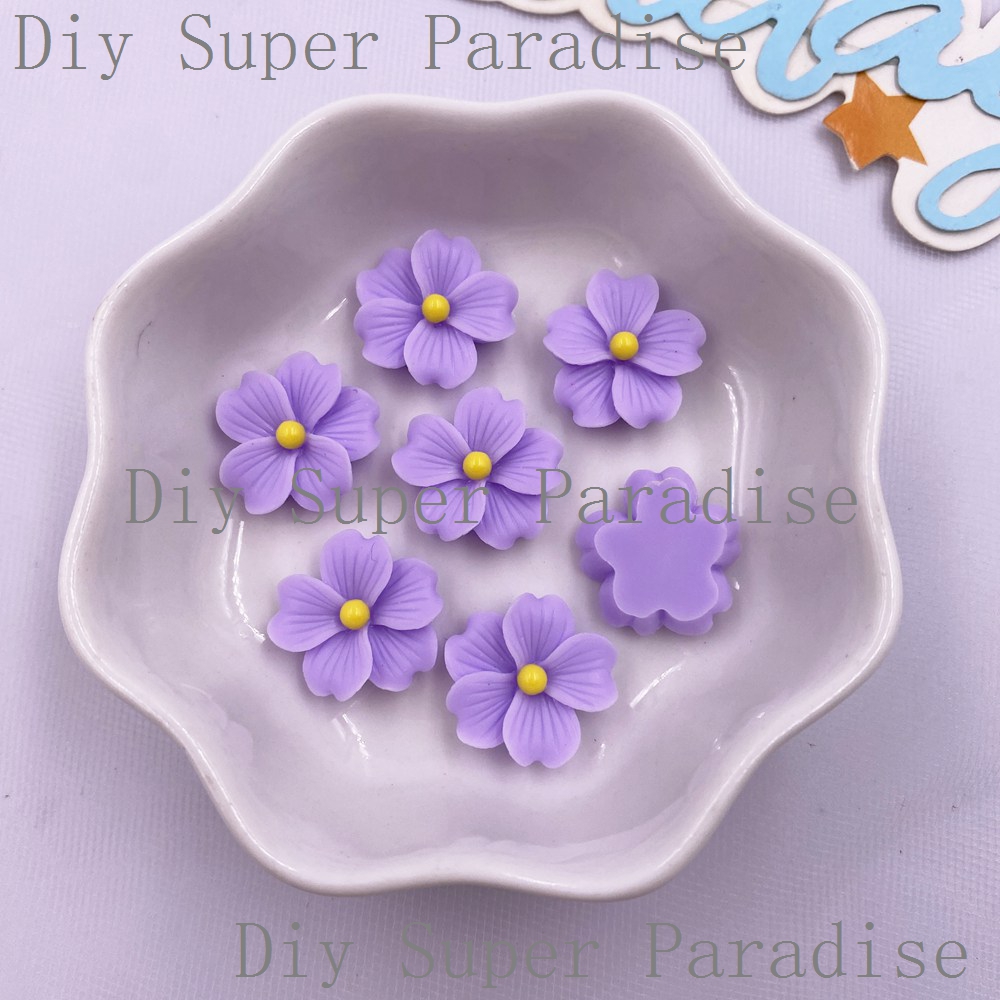 50 個樹脂カラフルな 16 ミリメートル花フラットバック石 - Paradise Jewelry & Watches Llc Miami のレビューと価格