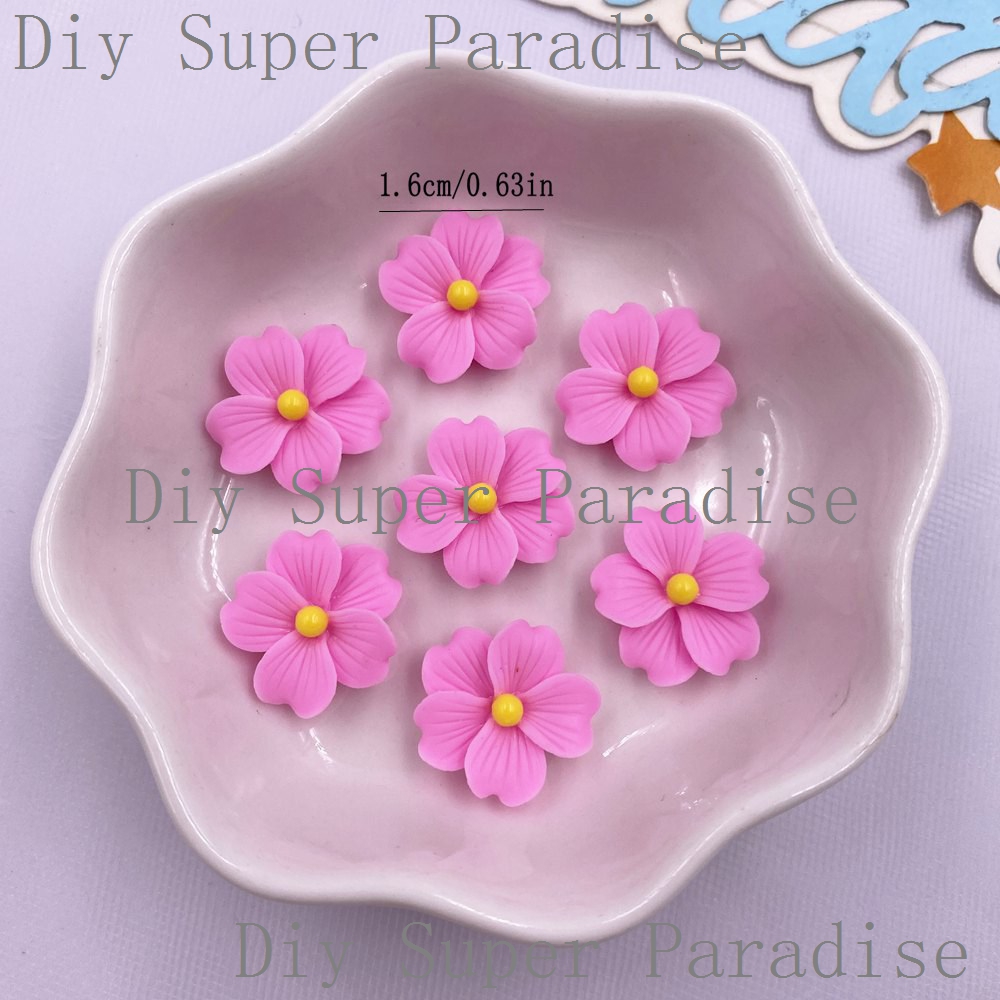 50 個樹脂カラフルな 16 ミリメートル花フラットバック石 - Paradise Jewelry & Watches Llc Miami のレビューと価格