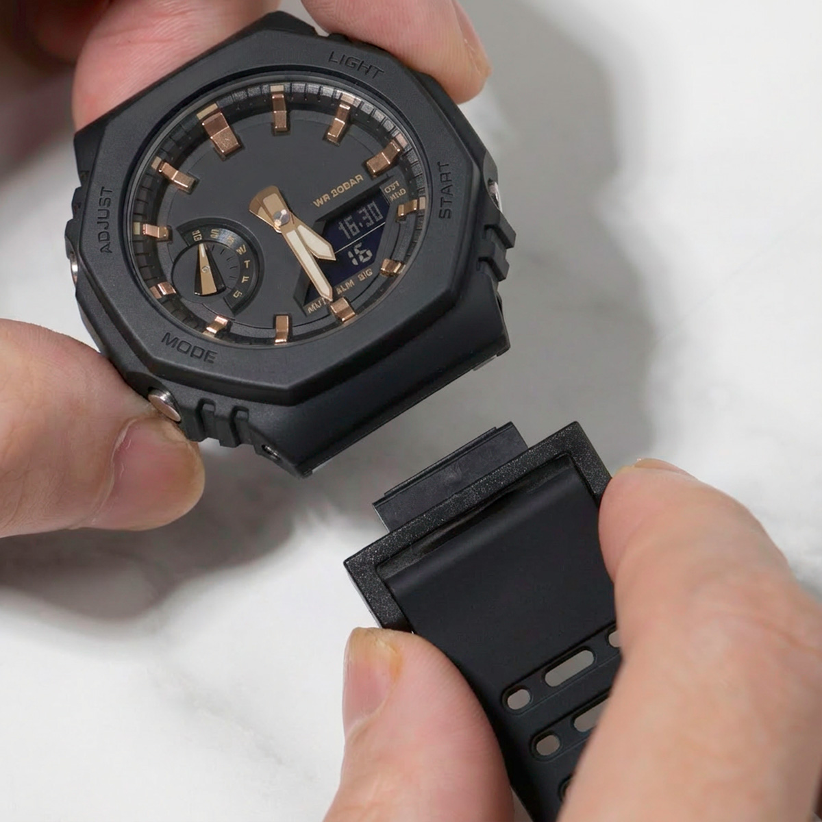 16 ミリメートル PC 時計バンドアダプターカシオオーク  - Jewelry Stores Watches のレビューと価格