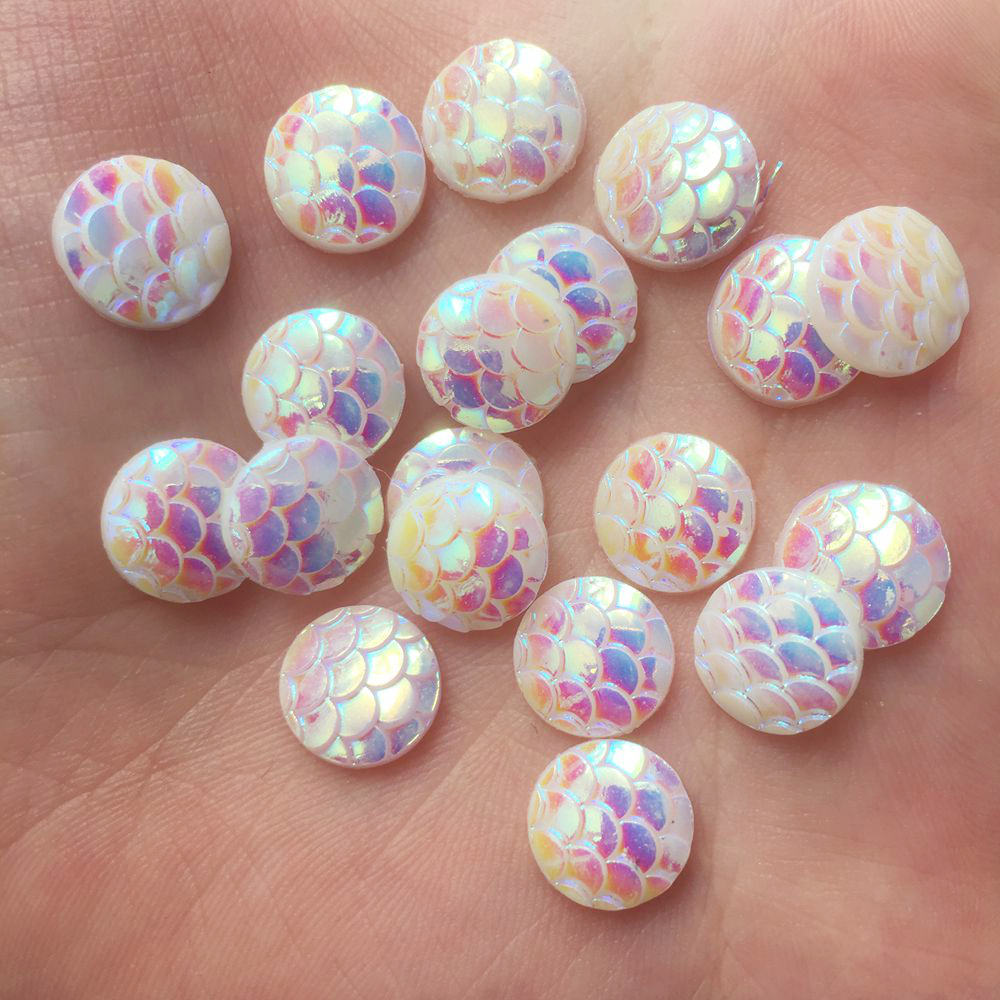 光沢のある 100 個 AB 樹脂 10 ミリメートルラウン - Paradise Jewelry & Watches Llc Miami のレビューと価格